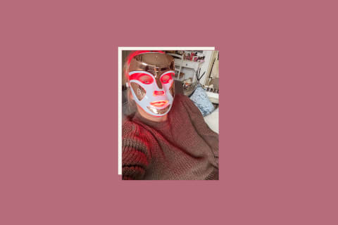 mbg staffer in Dr. Dennis Gross Skincare DRx Spectralite Faceware Pro mbg staffer in Dr. Dennis Gross Skincare DRx Spectralite Faceware Pro