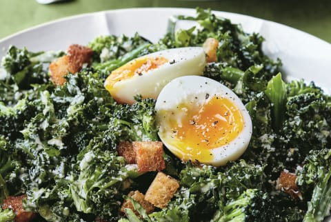 Kale and Broccoli Caesar Salad Kale and Broccoli Caesar Salad