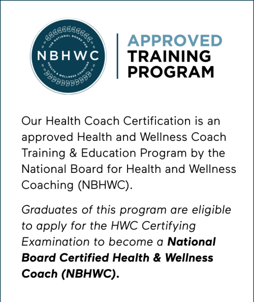 Graduates of this program are eligible to apply for the HWC Certifying Examination to become a National Board Certified Health & Wellness Coach (NBHWC). Graduates of this program are eligible to apply for the HWC Certifying Examination to become a National Board Certified Health & Wellness Coach (NBHWC).